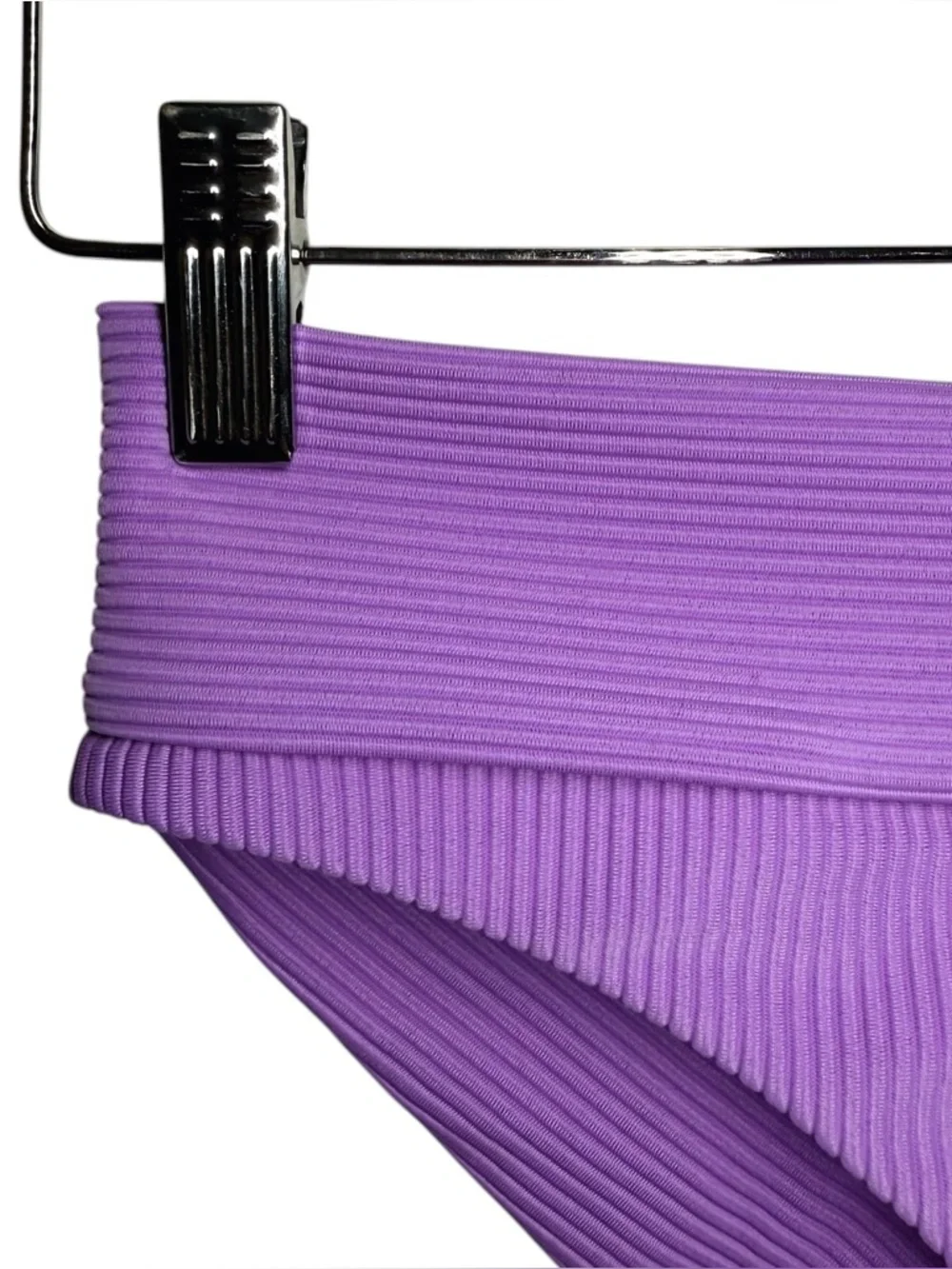 Frankie’s Bikinis NWT Swim Purple Gavin Ribbed Cheeky Bikini Bottom - Medium